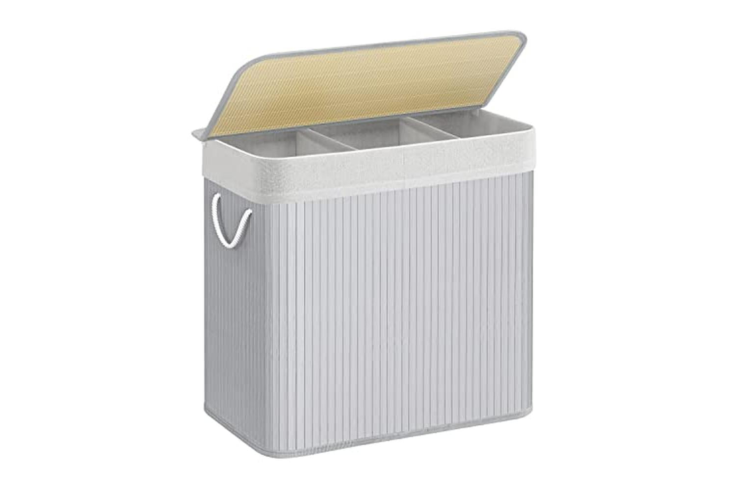 Songmics LCB091G01 3 Compartment Laundry Basket