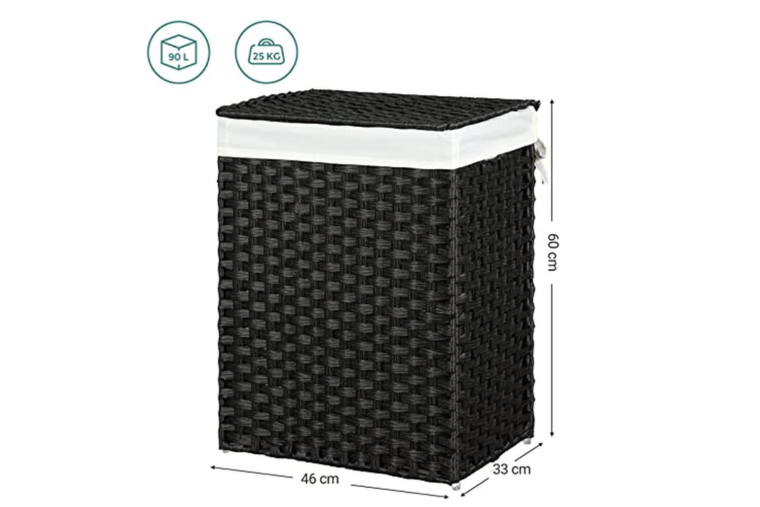 Songmics LCB51BK Laundry Basket | Black-4