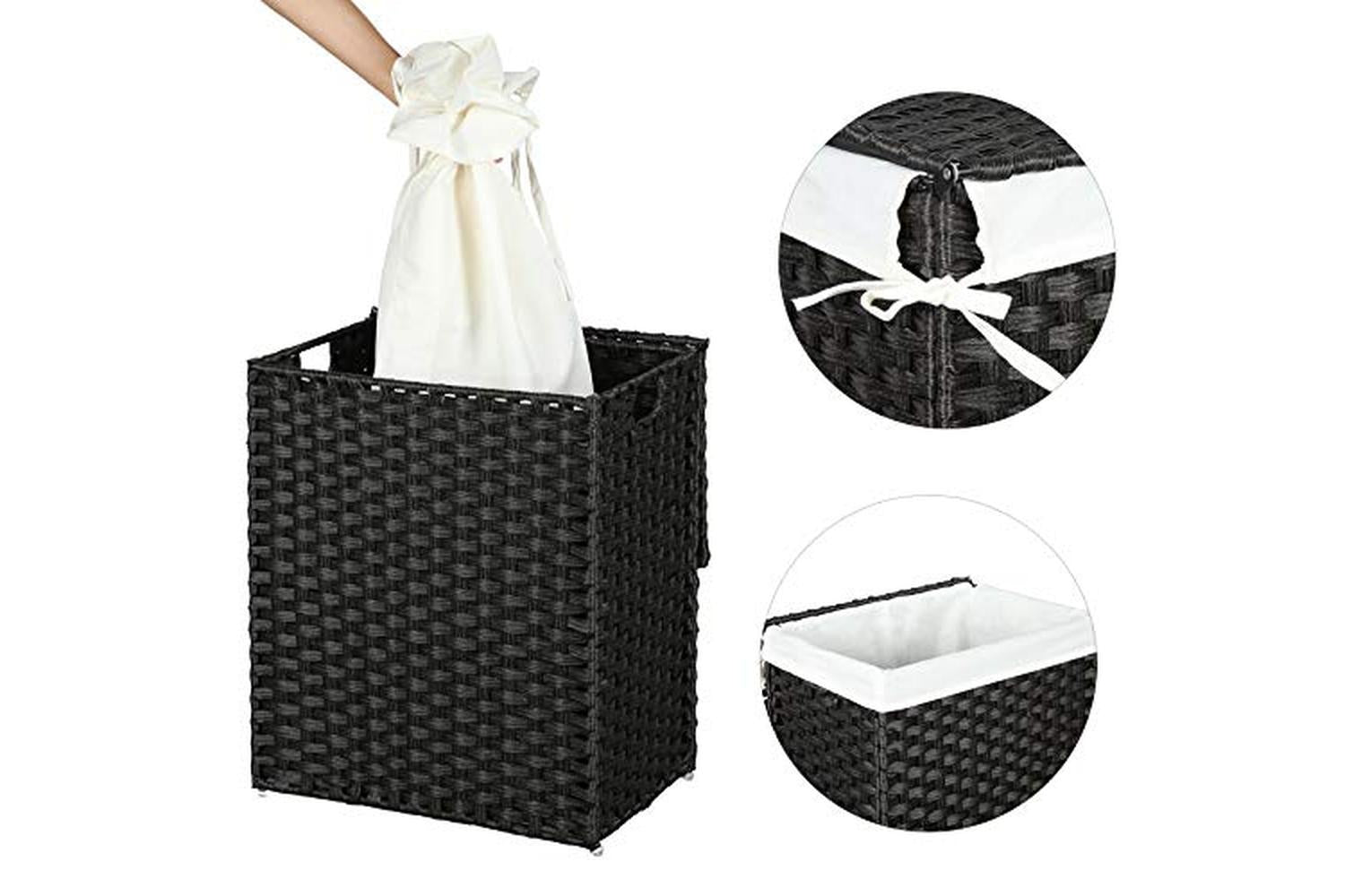 Songmics LCB51BK Laundry Basket | Black-5