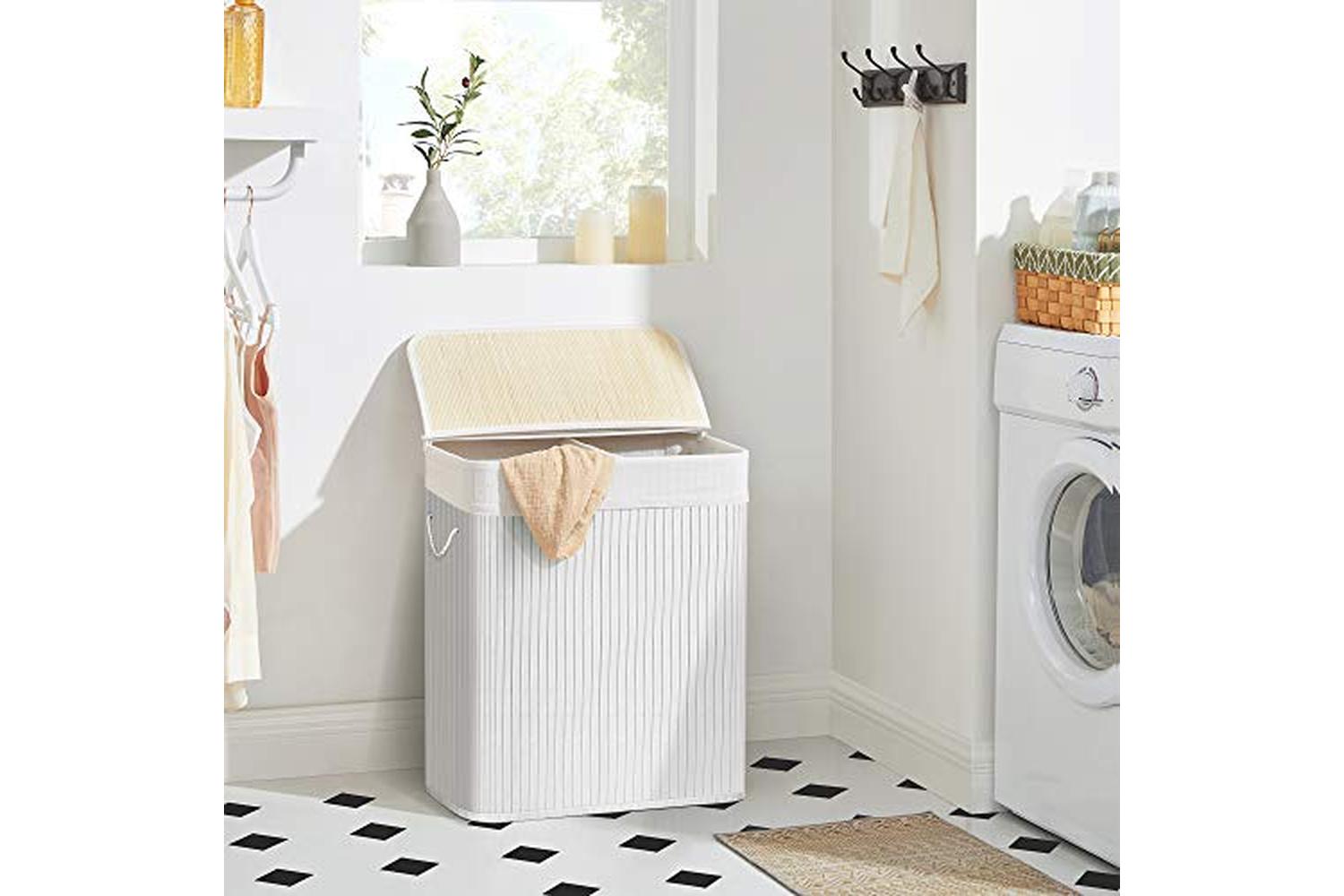 Songmics LCB64WT 100L Laundry Basket | White-3