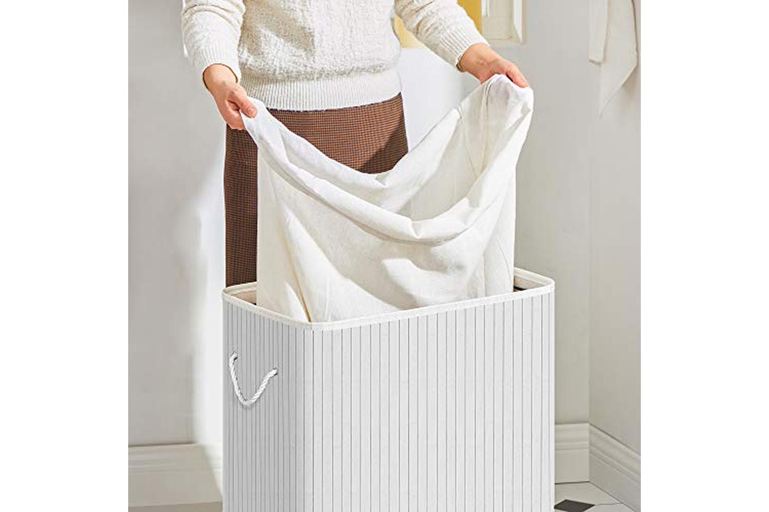 Songmics LCB64WT 100L Laundry Basket | White-4