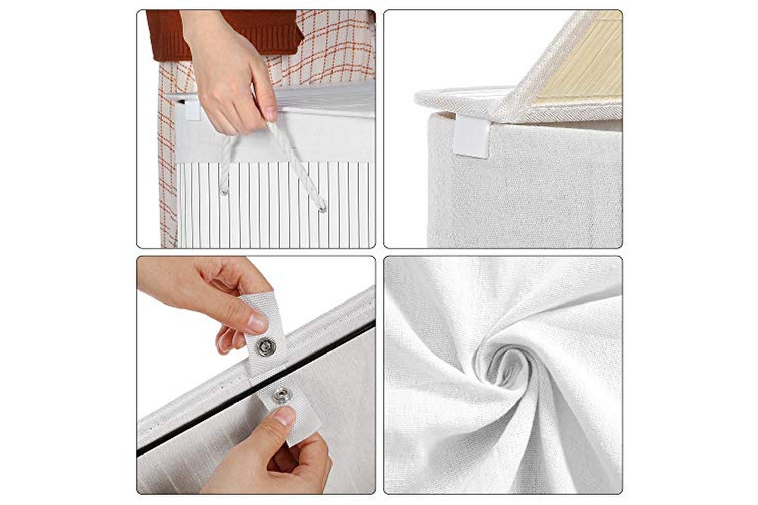 Songmics LCB64WT 100L Laundry Basket | White-6