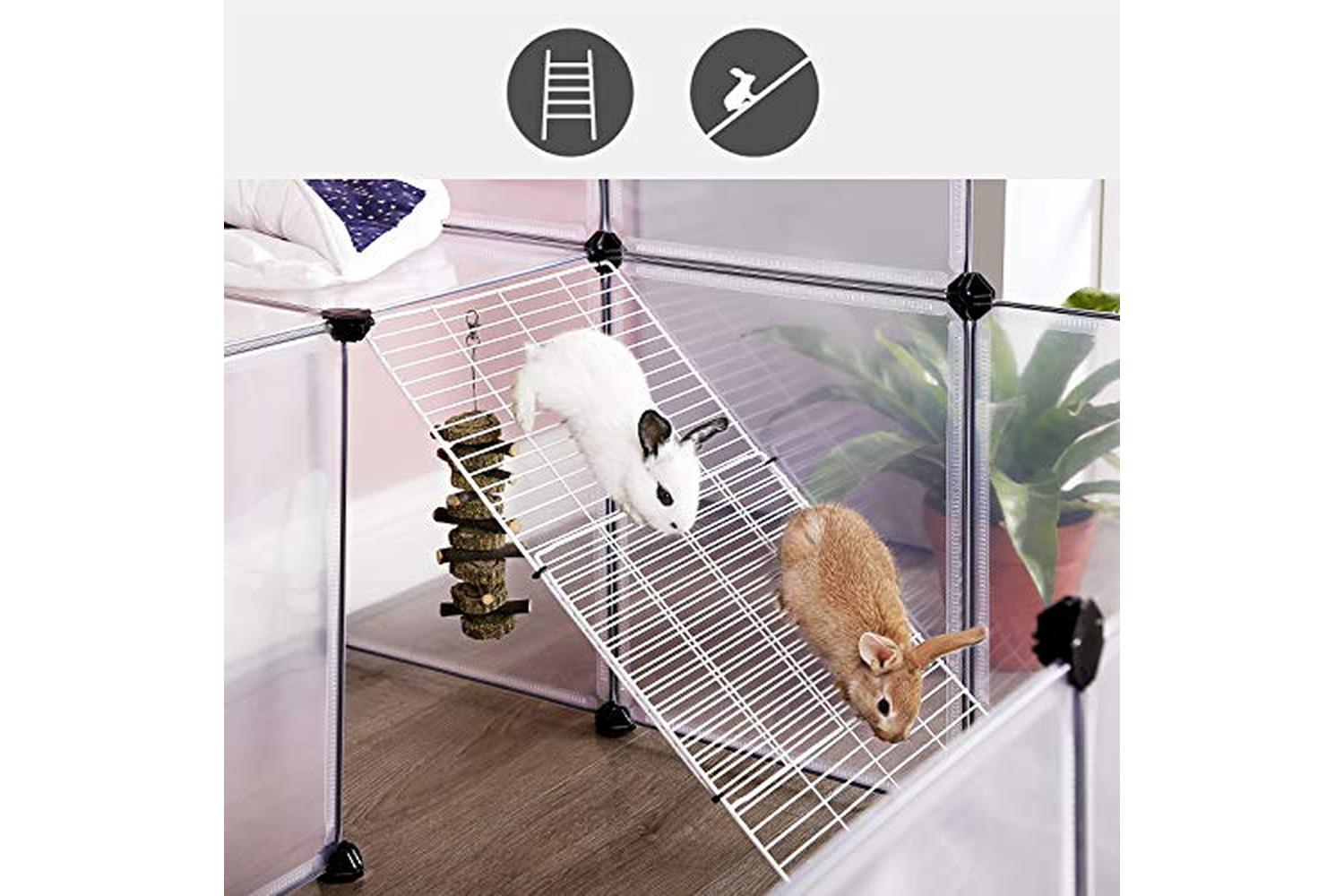 Songmics LPC004W01 Pet Cage for Small Animals | White-4
