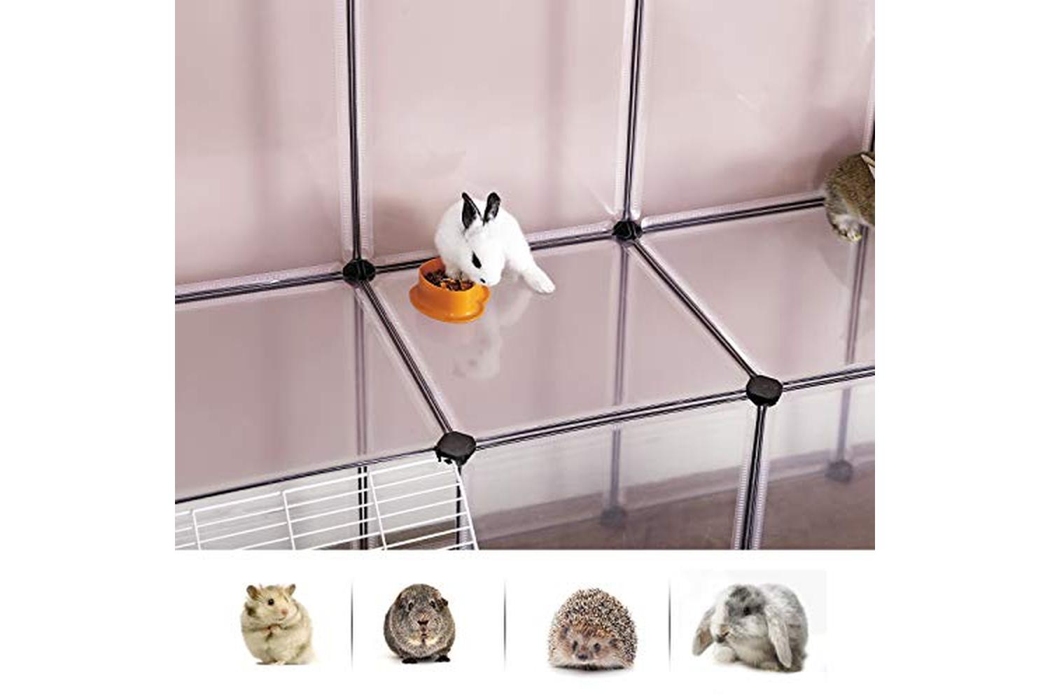 Songmics LPC004W01 Pet Cage for Small Animals | White-5