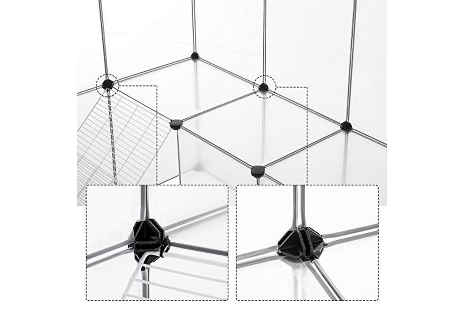 Songmics LPC004W01 Pet Cage for Small Animals | White-6