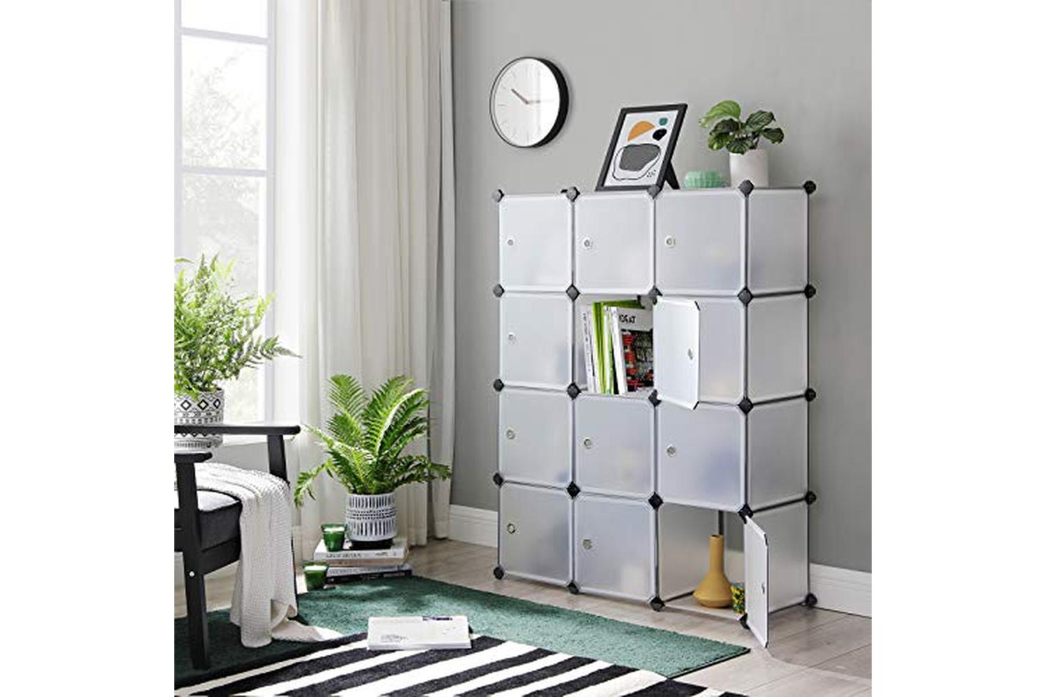 Songmics LPC342W01 Shelving System with 12 Compartments-2