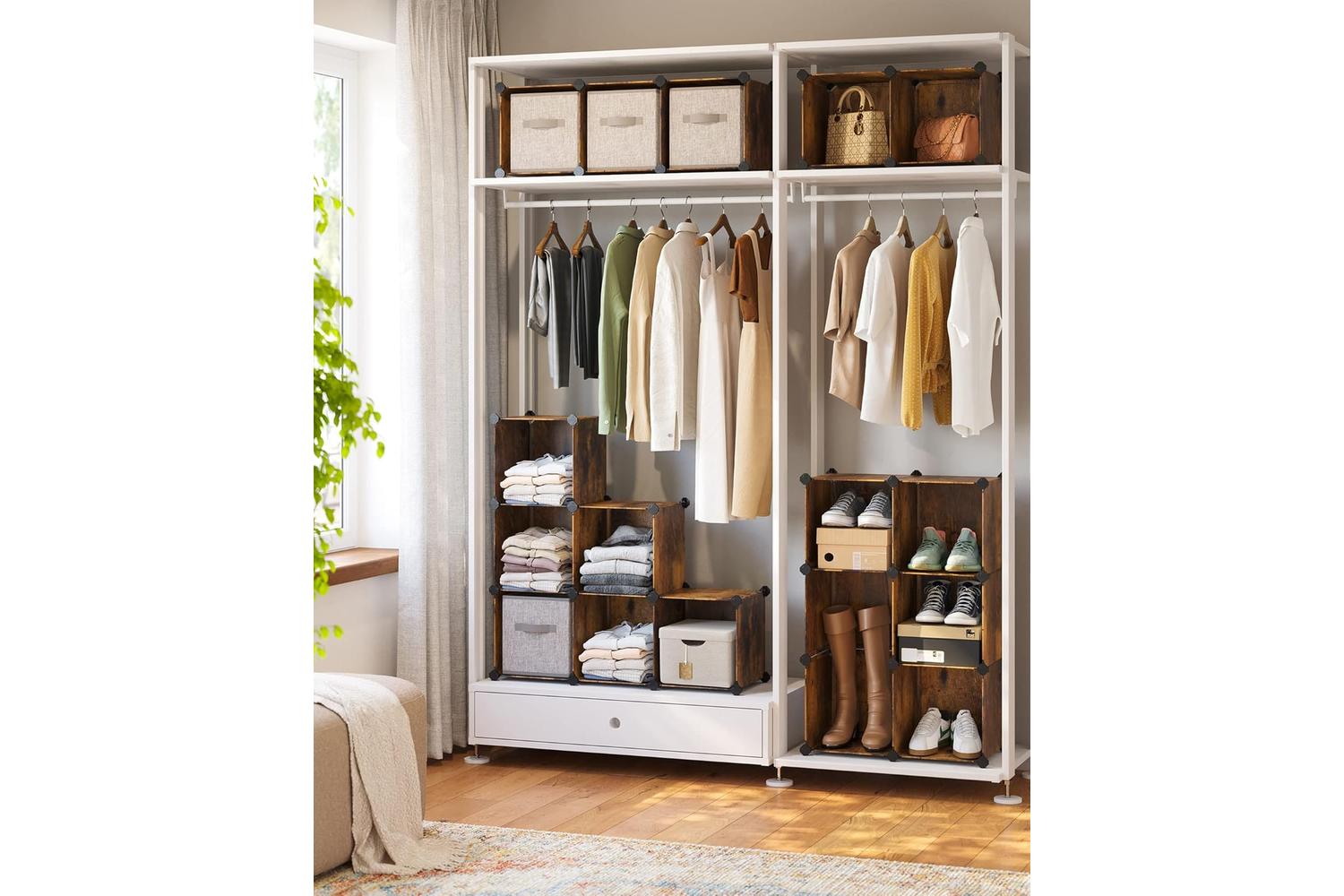 Songmics LPC442A01 Modular Wall Rack Consisting Of 15 Cubes-4