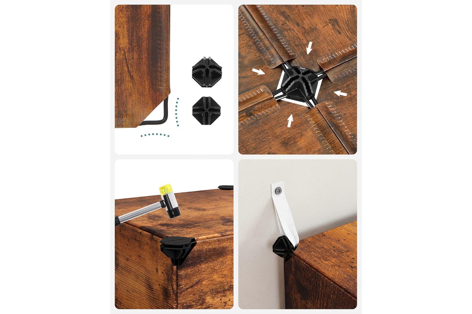 Songmics LPC442A01 Modular Wall Rack Consisting Of 15 Cubes-5
