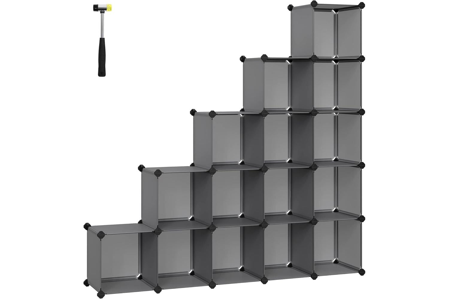 Songmics LPC442G01 16 Cube Shelf System Shoe Rack
