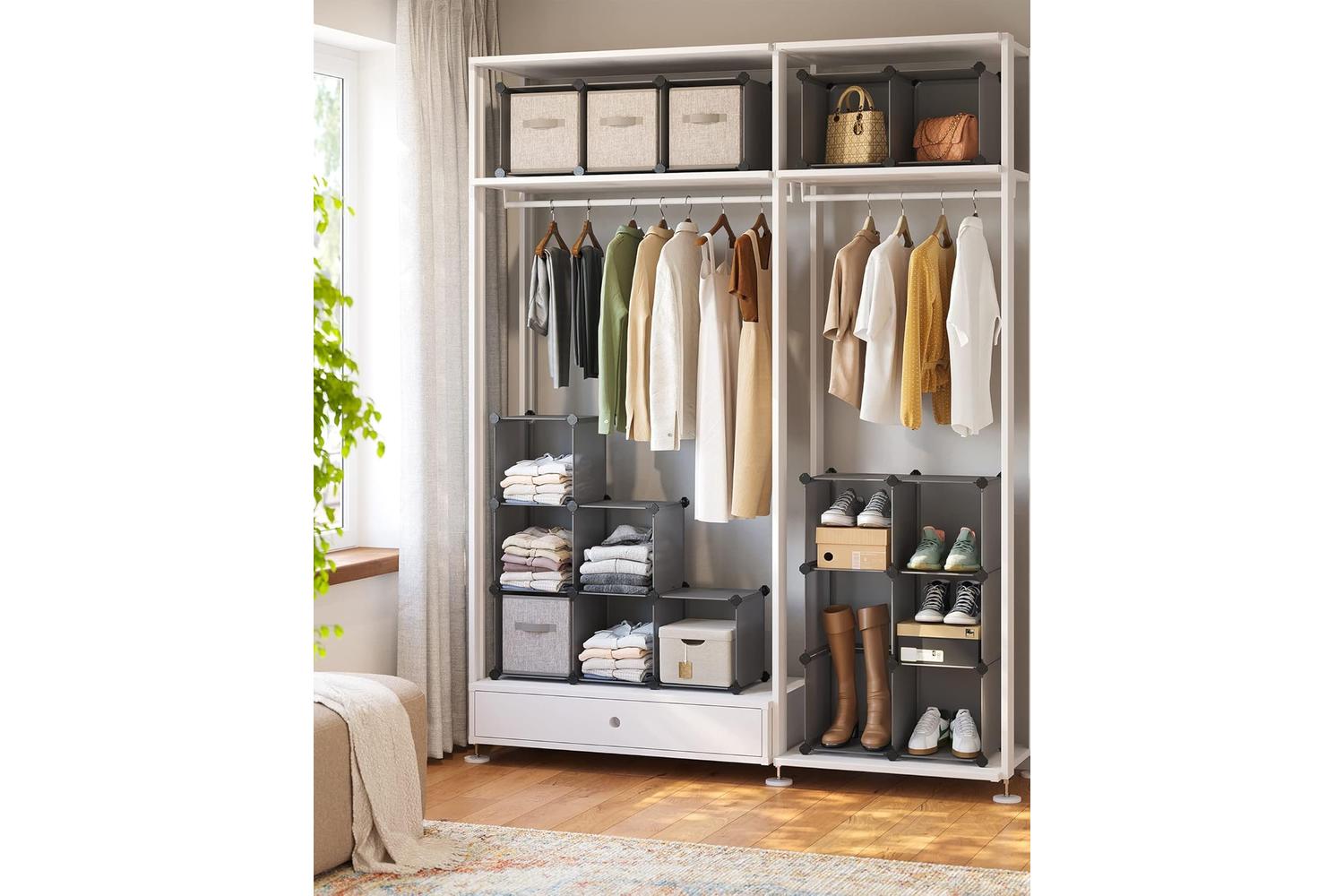 Songmics LPC442G01 16 Cube Shelf System Shoe Rack-4