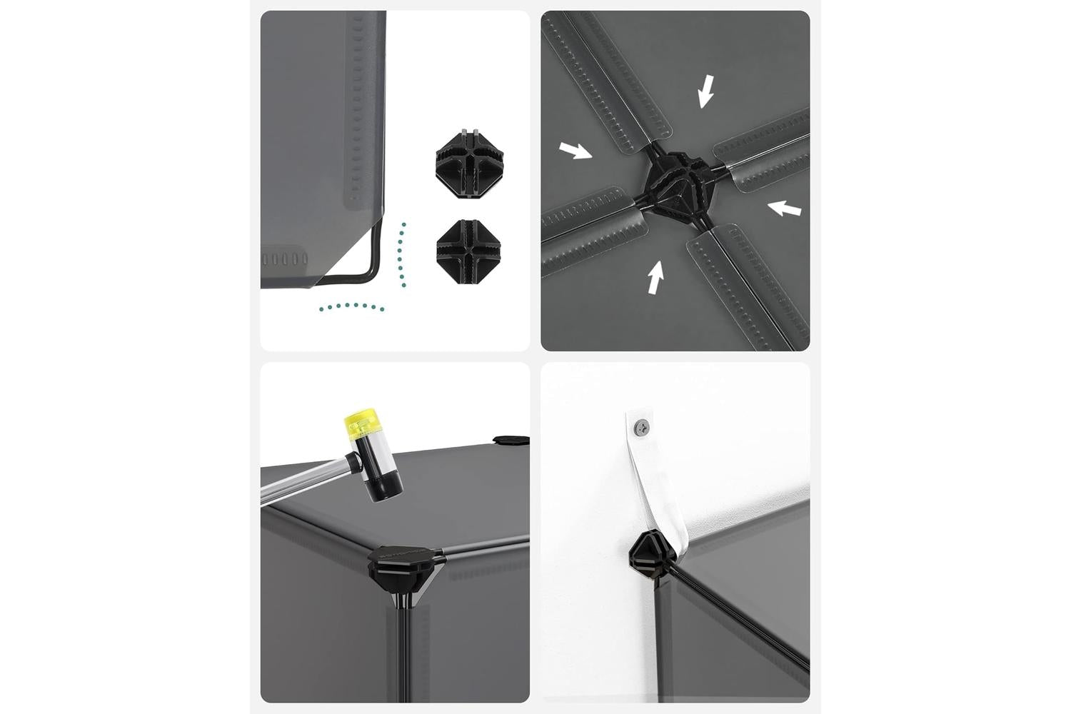 Songmics LPC442G01 16 Cube Shelf System Shoe Rack-5