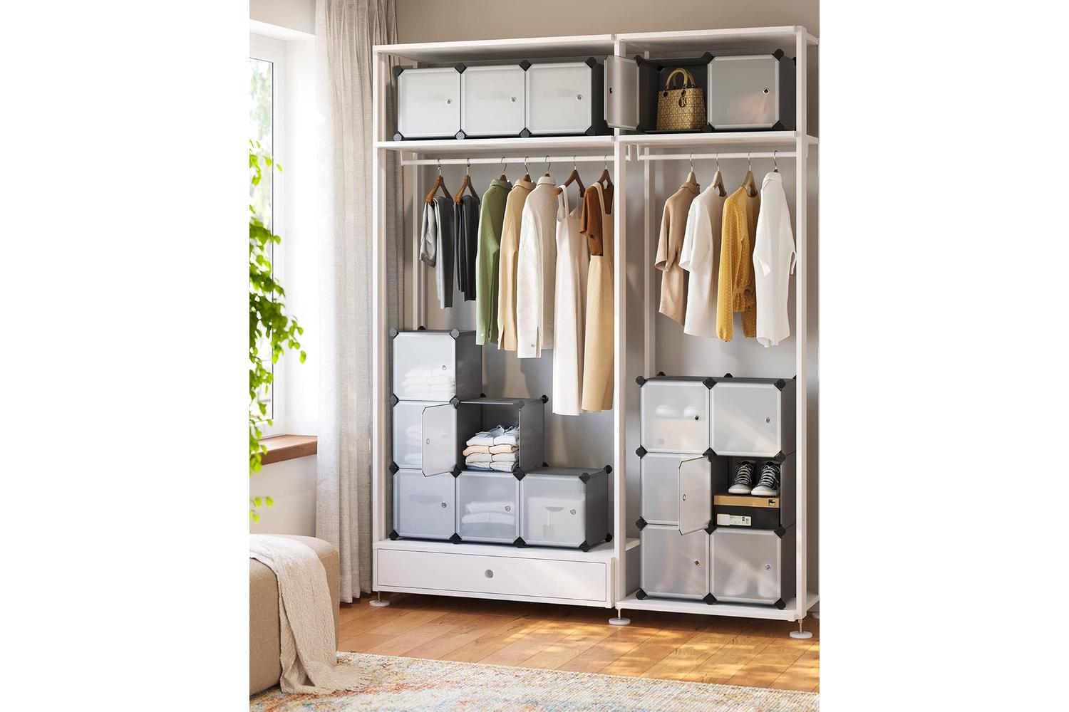 Songmics LPC443G01 16 Cube Shelf System Shoe Rack-4
