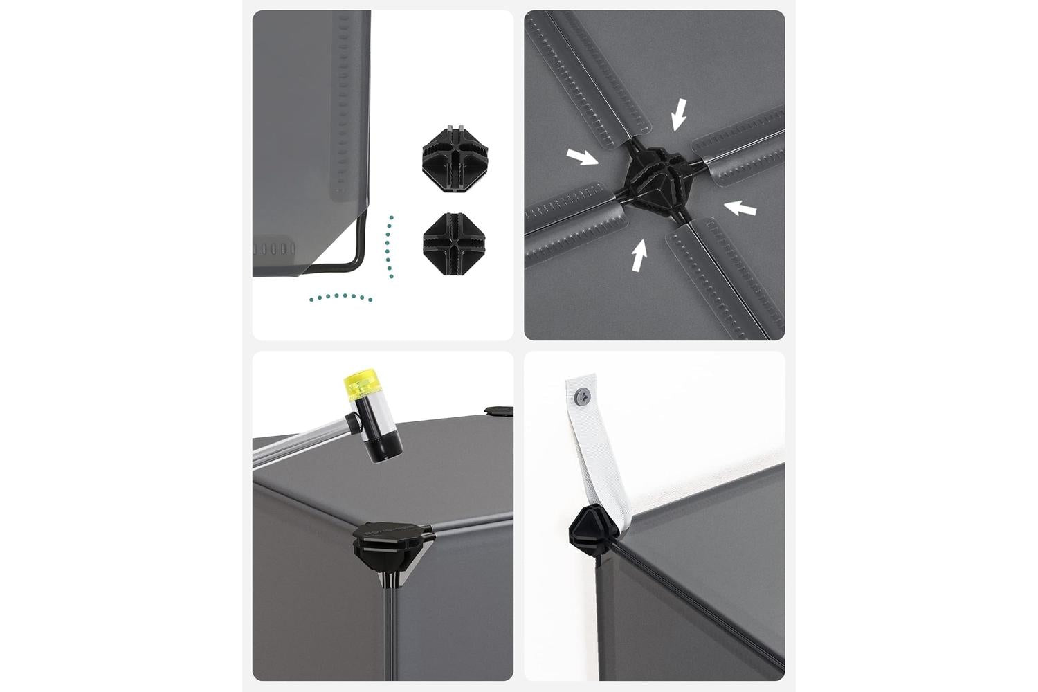 Songmics LPC443G01 16 Cube Shelf System Shoe Rack-5