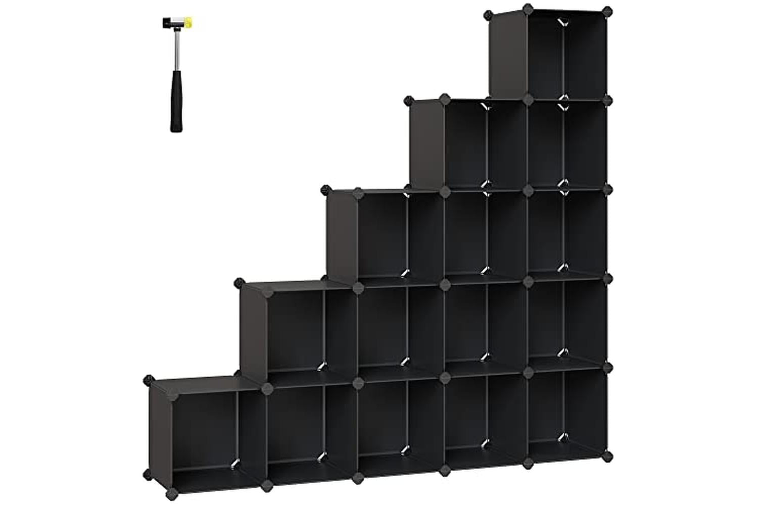 Songmics LPC44BK 15 Cube Storage Unit Shoe Rack | Black
