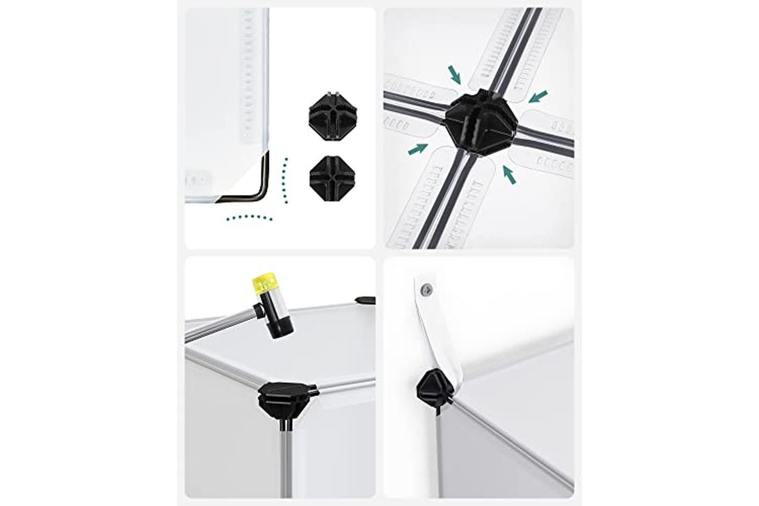 Songmics LPC44BS Shelving System with 16 Cubes-4