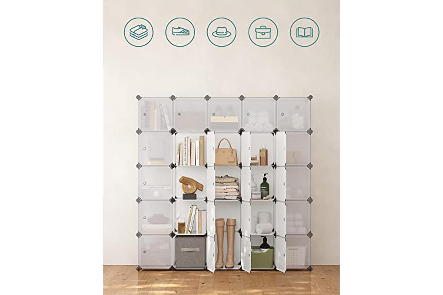 Songmics LPC44BS Shelving System with 16 Cubes-6