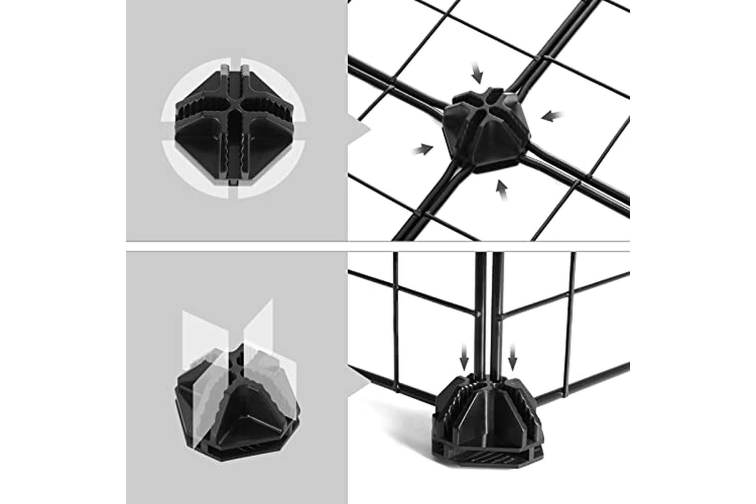 Songmics LPI34H Plug-in Shelving System with 16 Grid Cubes-6