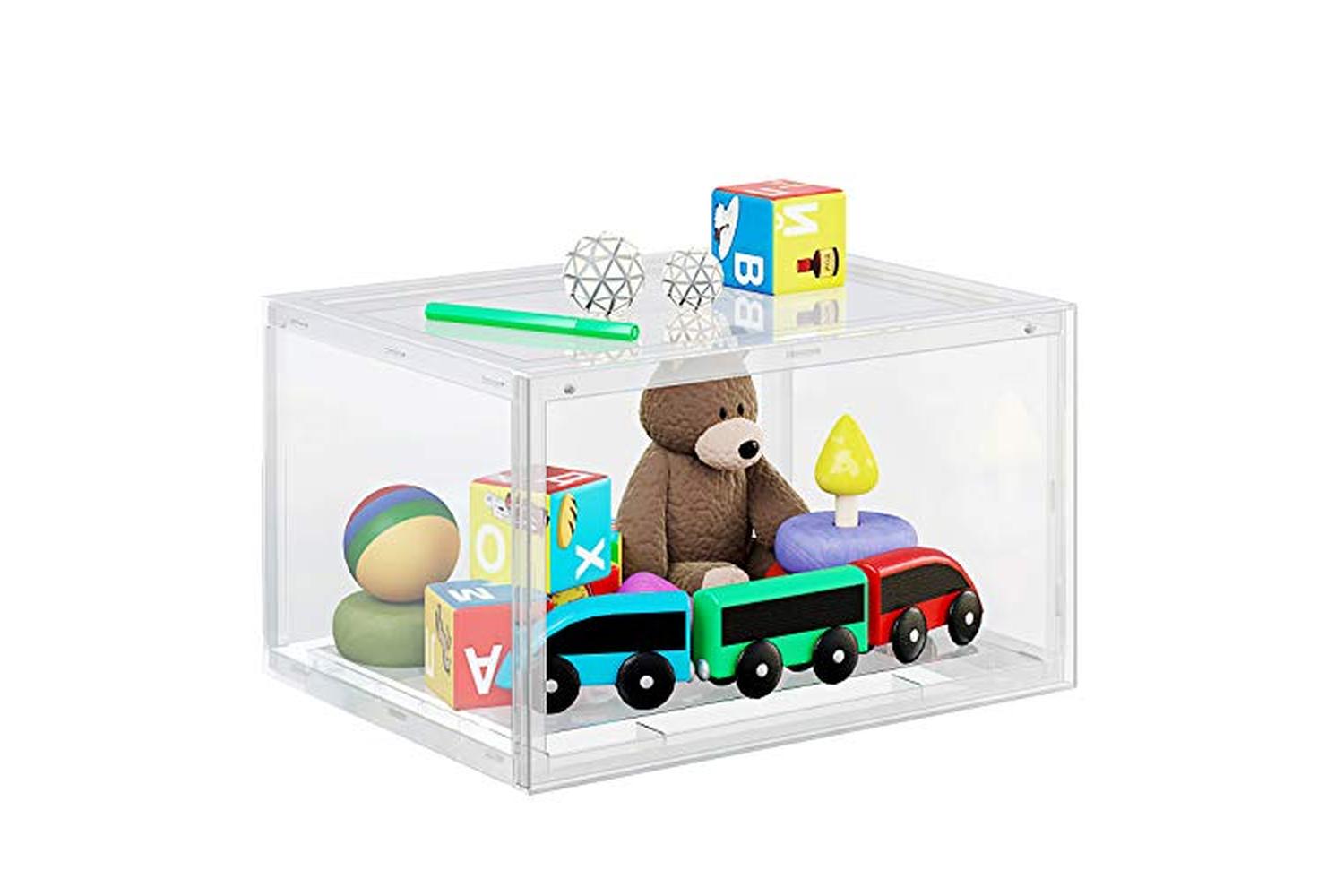 Songmics LSP03CW Pack of 3 Stackable Shoe Organizers-5