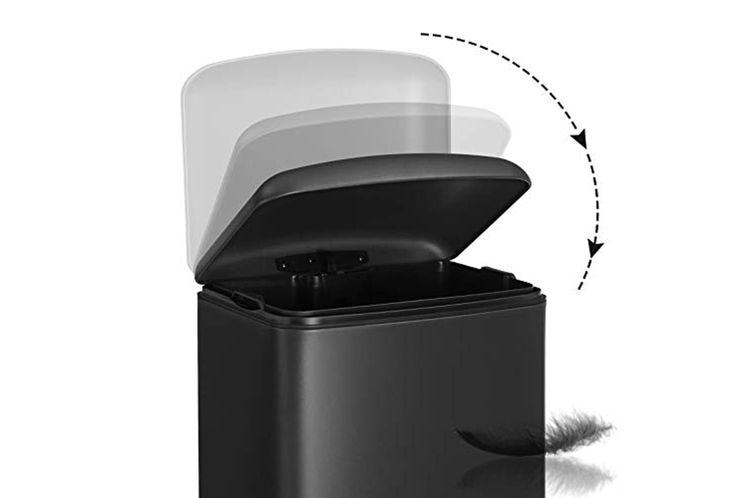 Songmics LTB01BK 30L Rubbish Bin-3