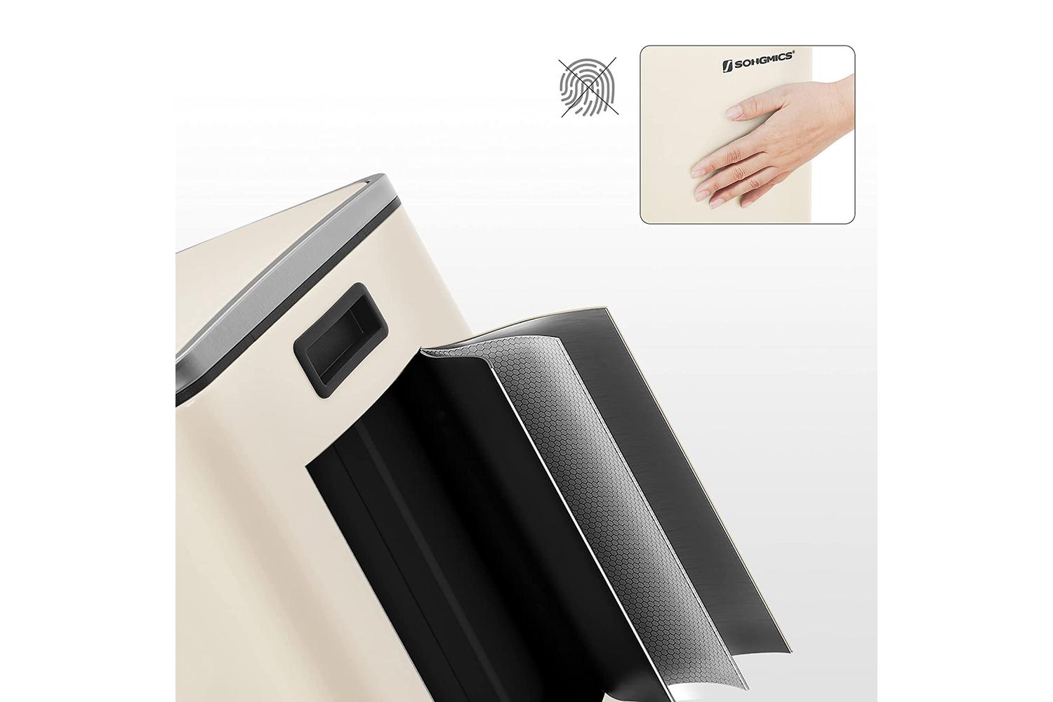 Songmics LTB060A01 Metallic 2 x 30L Bin-7