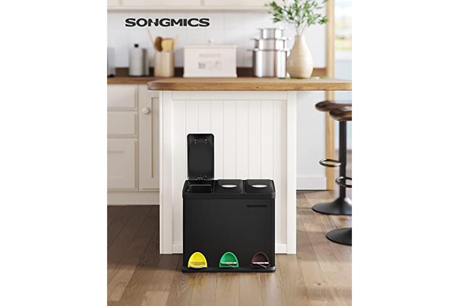 Songmics LTB24BK Garbage Can | 24 L-2