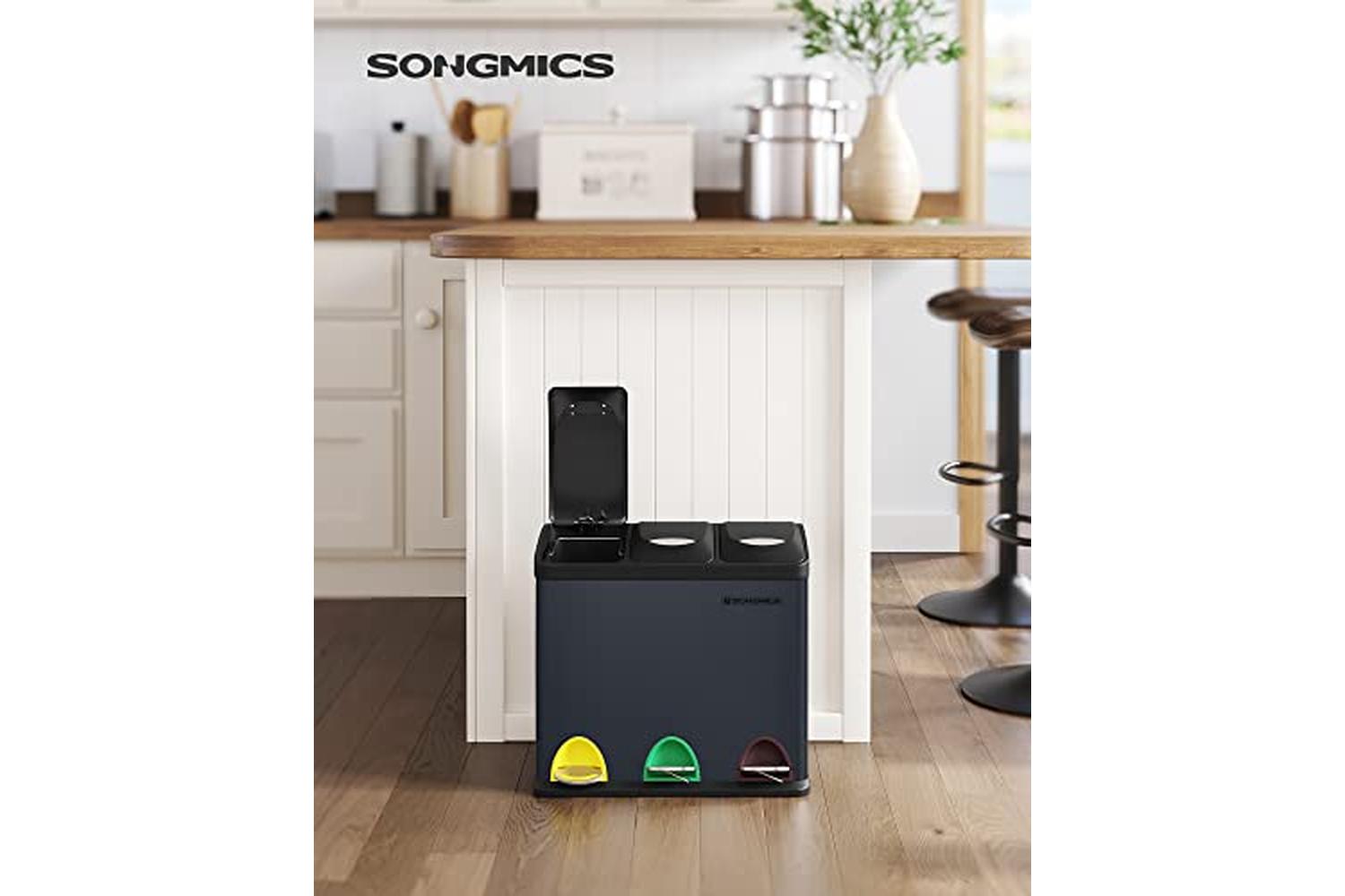 Songmics LTB24GS Garbage Can for Kitchen-2