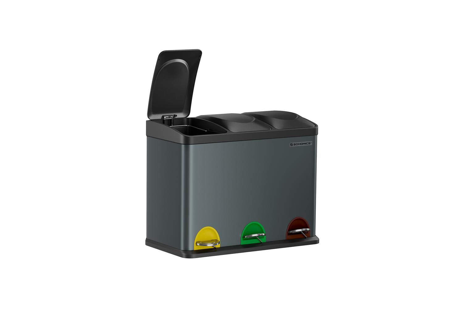 Songmics LTB45G Sorting Bin 3 x 15L | Grey