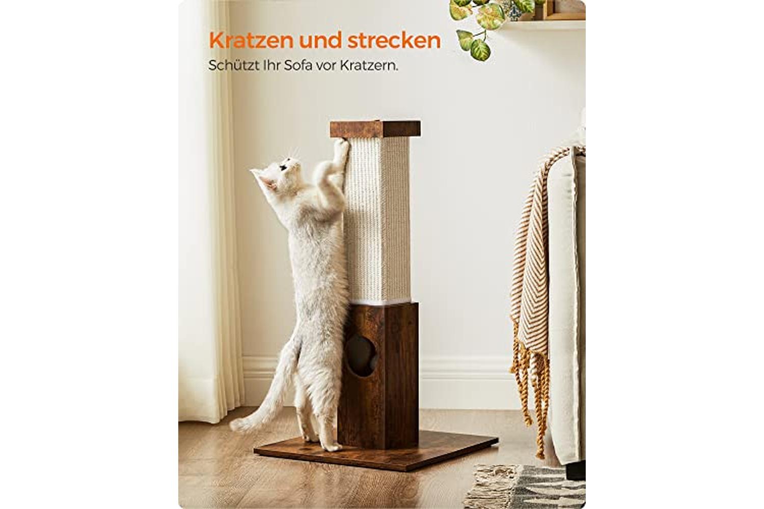 Feandrea PCA021X01 Scratching Post with Toys-3