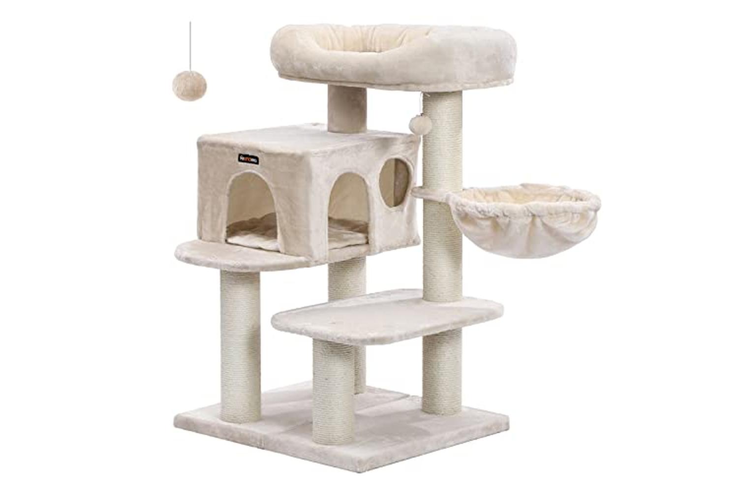Feandrea PCT01M Scratching Post Thick Posts Beige