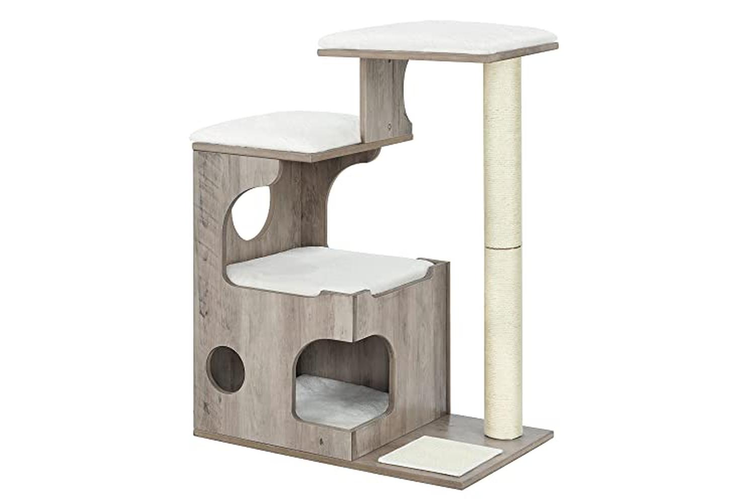 Feandrea PCT070G01 Scratching Post with Cave