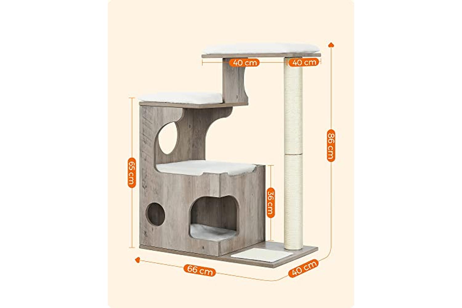Feandrea PCT070G01 Scratching Post with Cave-7