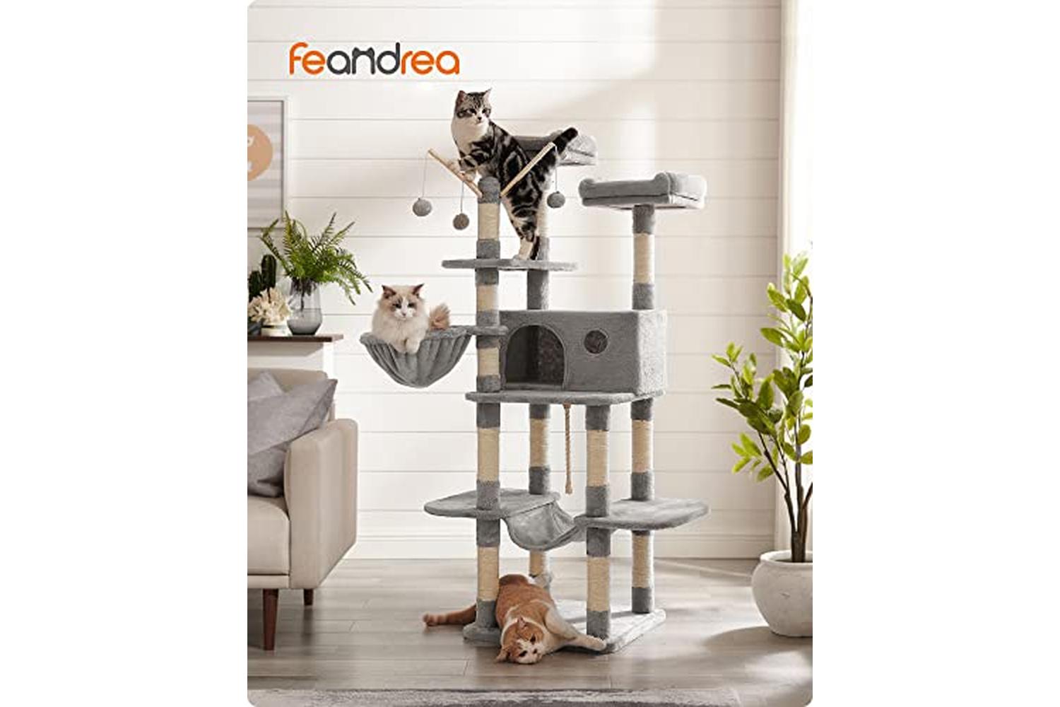 Feandrea PCT087W01 Scratching post | Light Gray-2