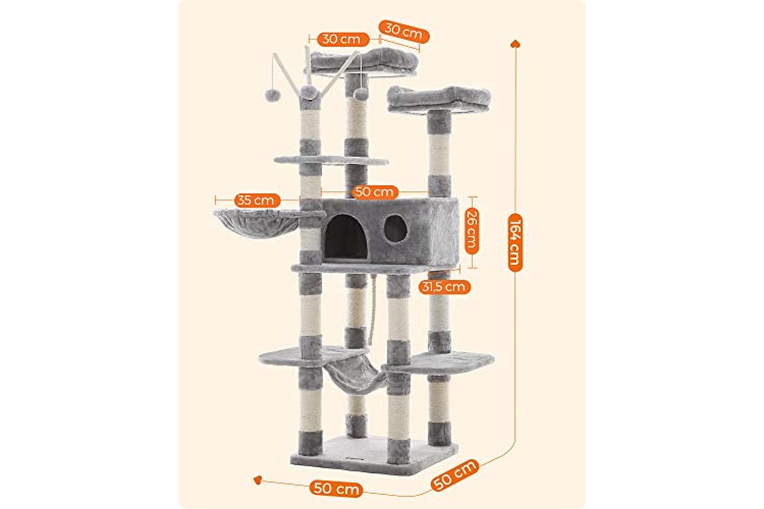 Feandrea PCT087W01 Scratching post | Light Gray-7