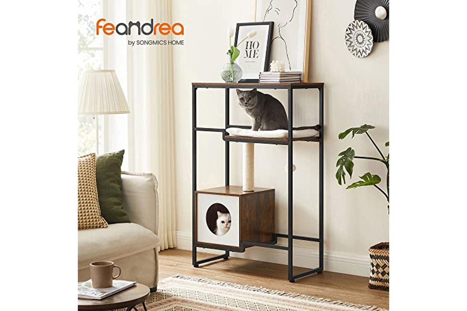 Feandrea PCT112X01 Cat Tree | Rustic Brown-2