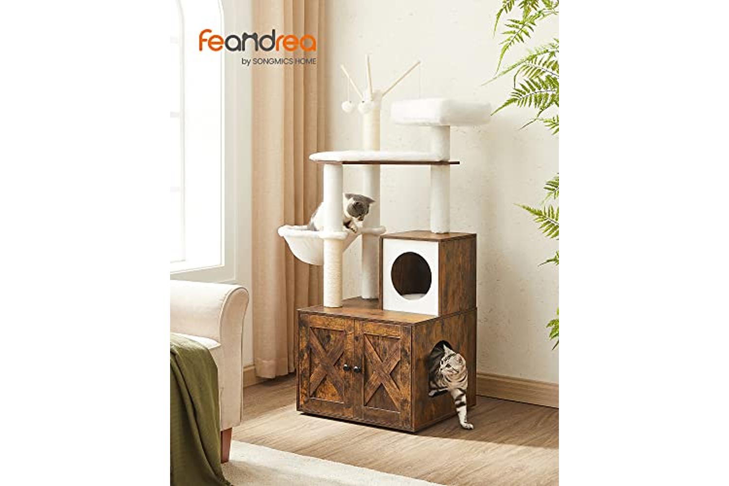 Feandrea PCT113X01 Cat Tree | Rustic Brown-2