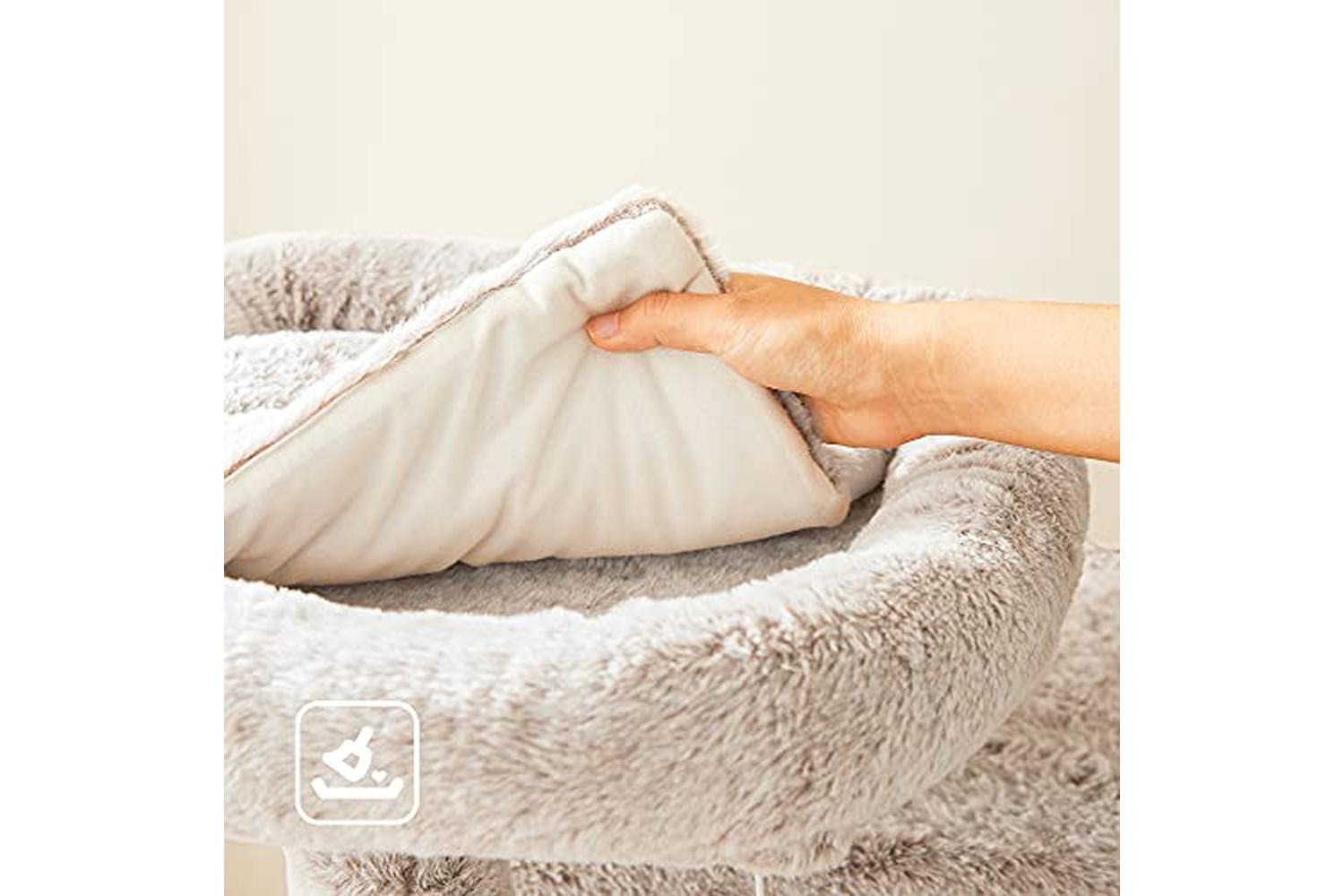 Feandrea PCT162M01 Cat Tree with Soft Cover | Light Brown-7