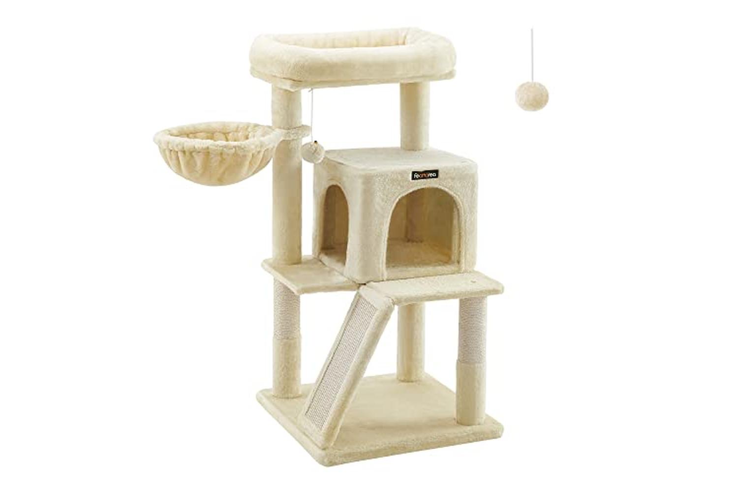Feandrea PCT51M Scratching Post Cat Tree | Beige