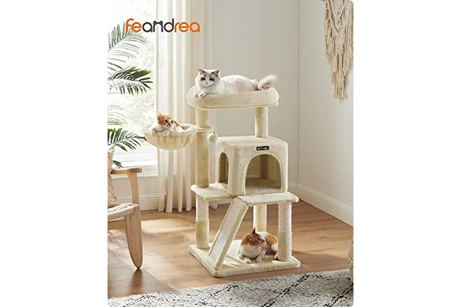 Feandrea PCT51M Scratching Post Cat Tree | Beige-2