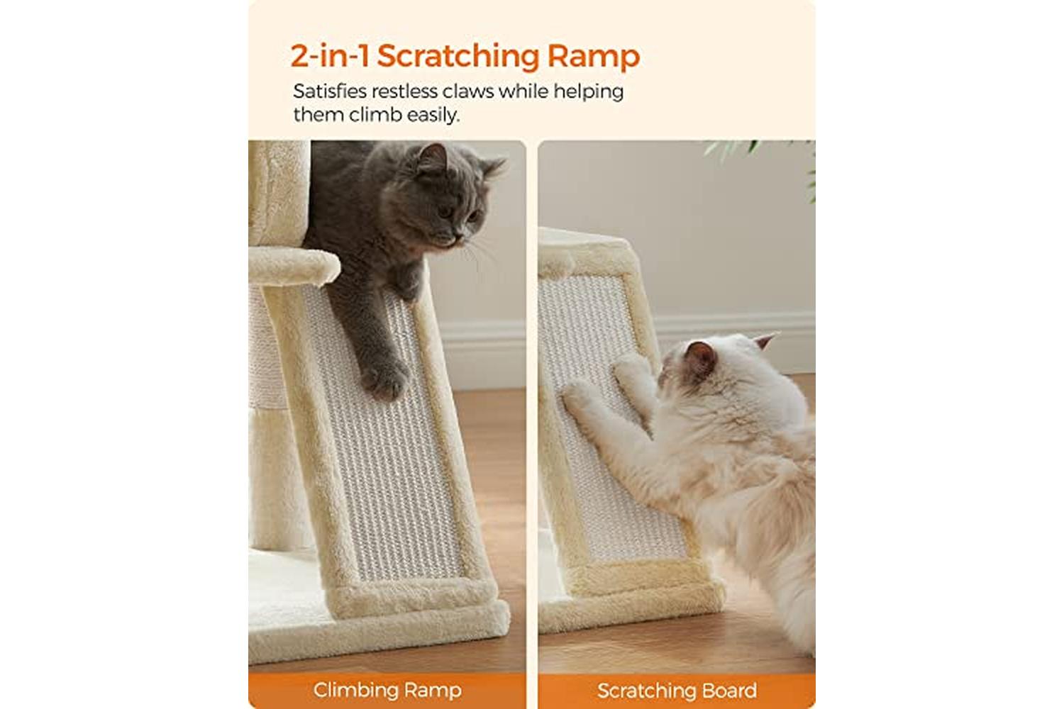 Feandrea PCT51M Scratching Post Cat Tree | Beige-5