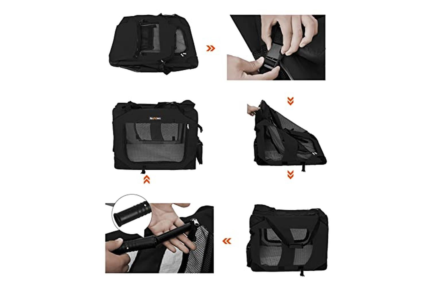 Feandrea PDC10H XL Pet Transport Bag | Black-6