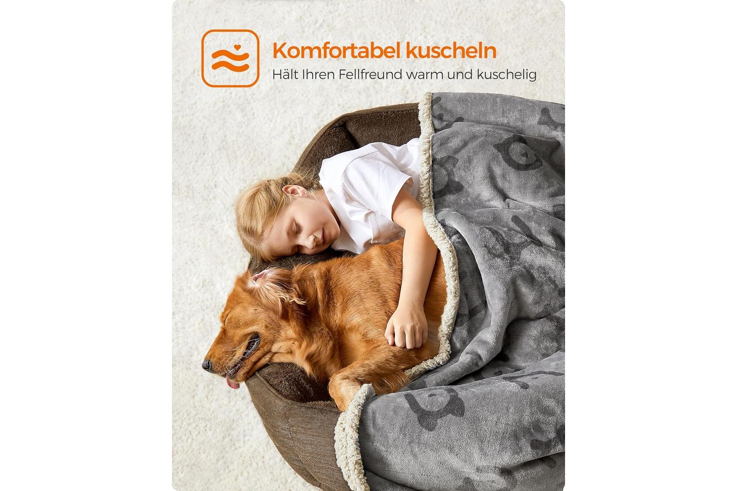 Feandrea PPB080G01 Waterproof Dog Blanket 80" x 60"-4