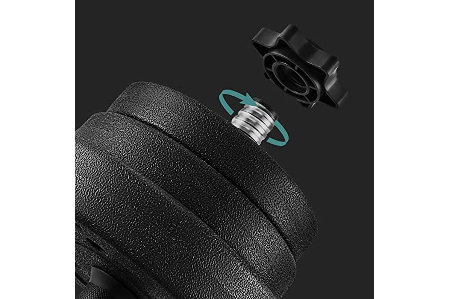 Songmics SYL20HBK Dumbbell Set with Connecting Steel Tube-7