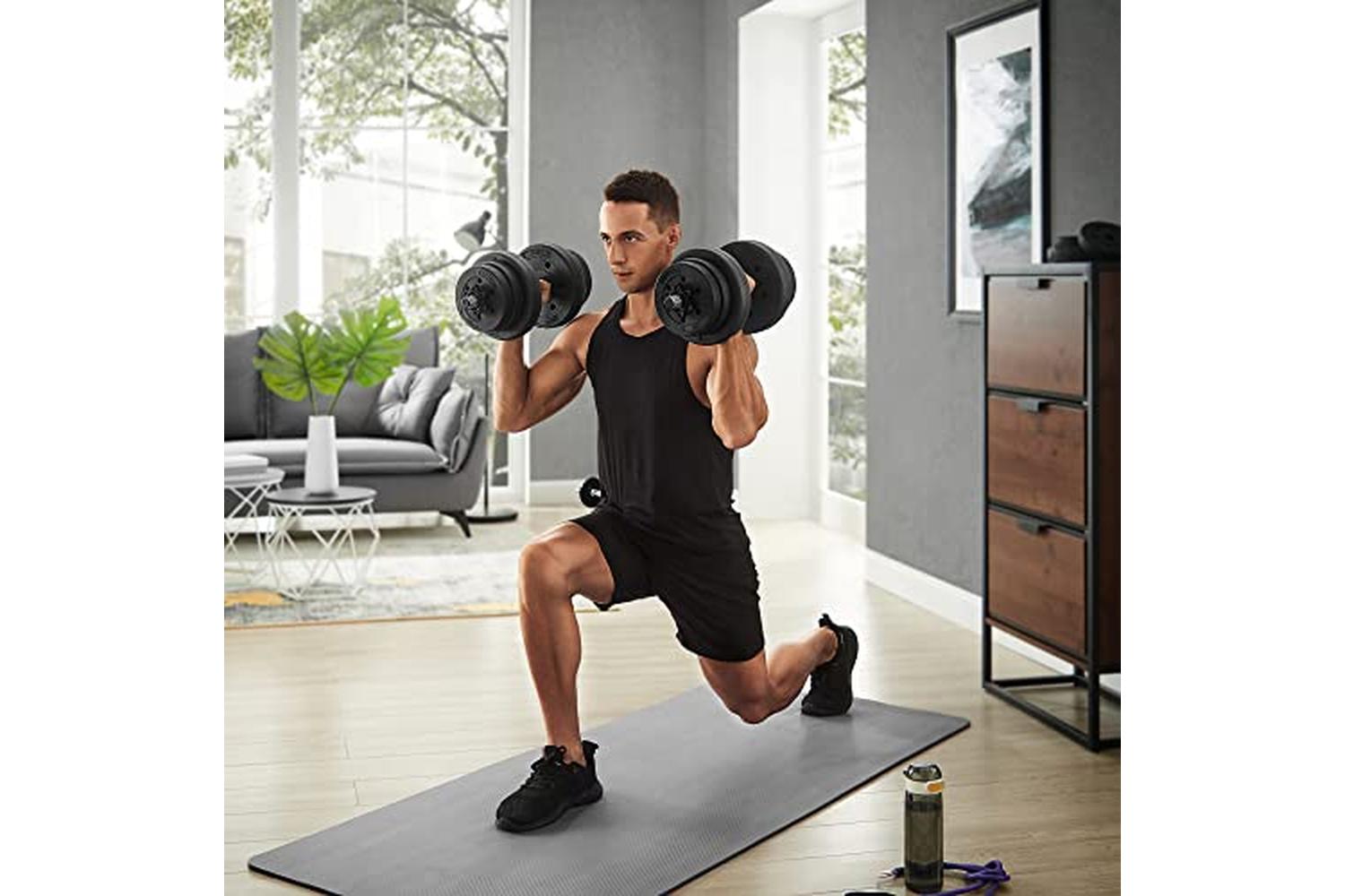 Songmics SYL20HV1 Dumbbell Set | Black-3