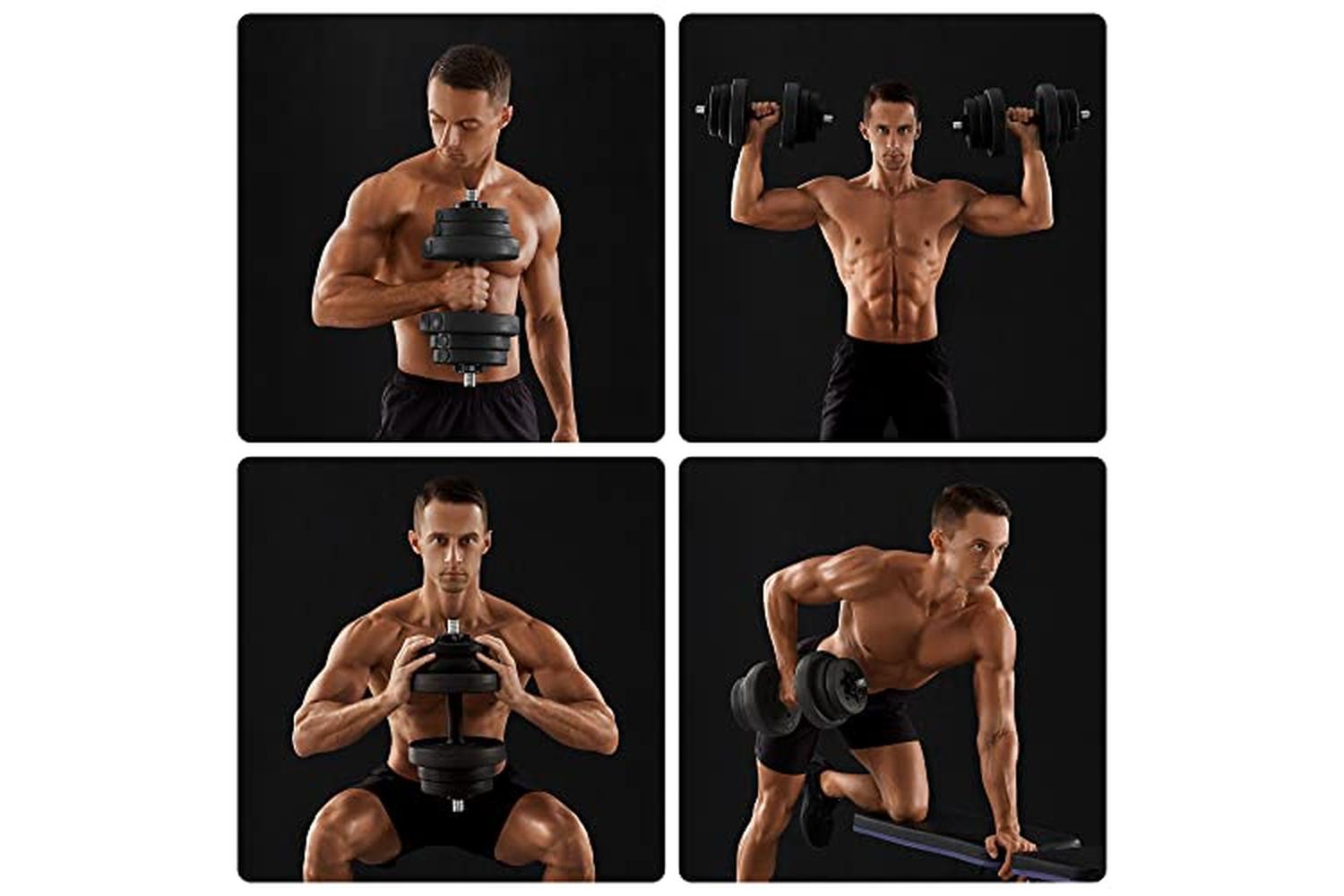 Songmics SYL20HV1 Dumbbell Set | Black-4