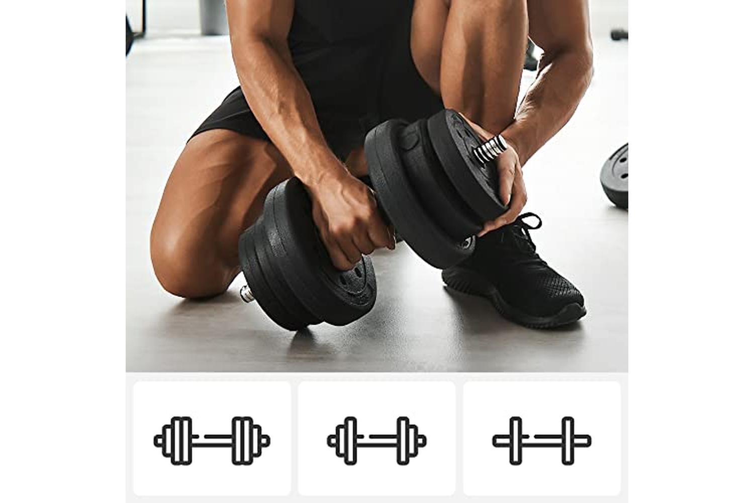 Songmics SYL20HV1 Dumbbell Set | Black-6