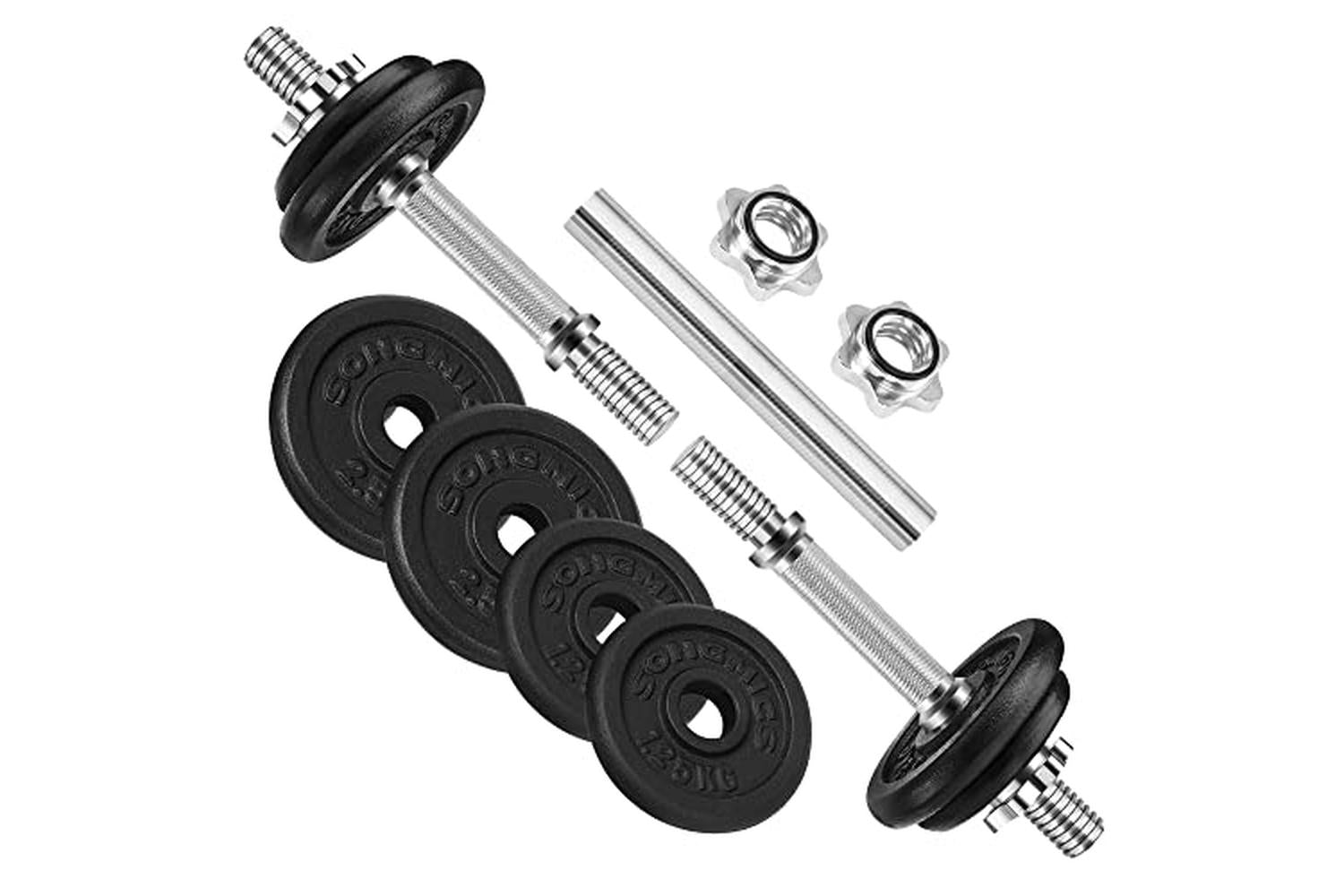Songmics SYL20LBKV1 Cast Iron Dumbbell Set