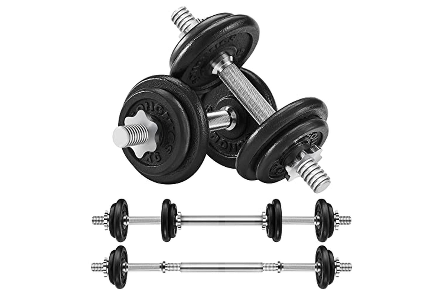 Songmics SYL20LBKV1 Cast Iron Dumbbell Set-2