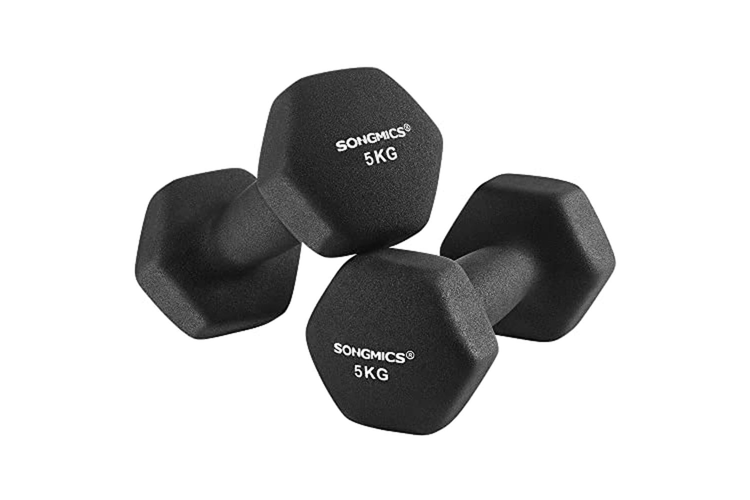 Songmics SYL60BK Dumbbells | Black | Set of 2