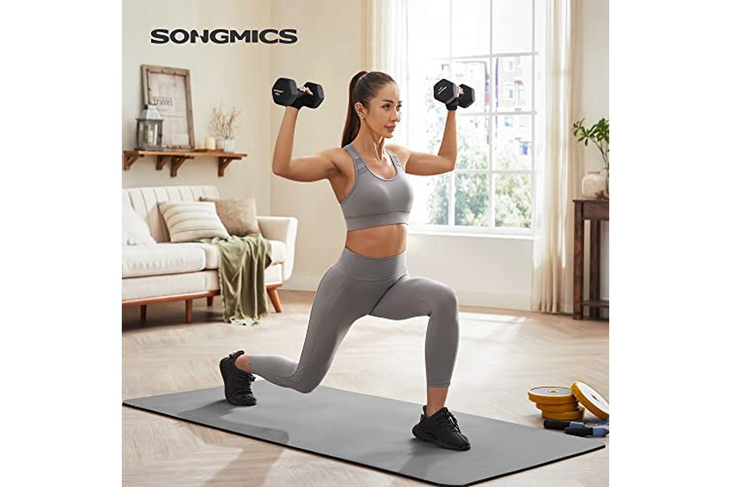 Songmics SYL60BK Dumbbells | Black | Set of 2-2