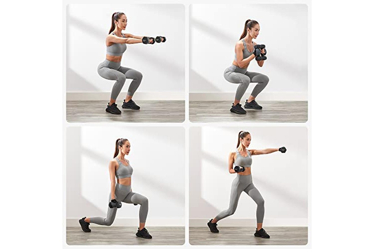 Songmics SYL60BK Dumbbells | Black | Set of 2-3